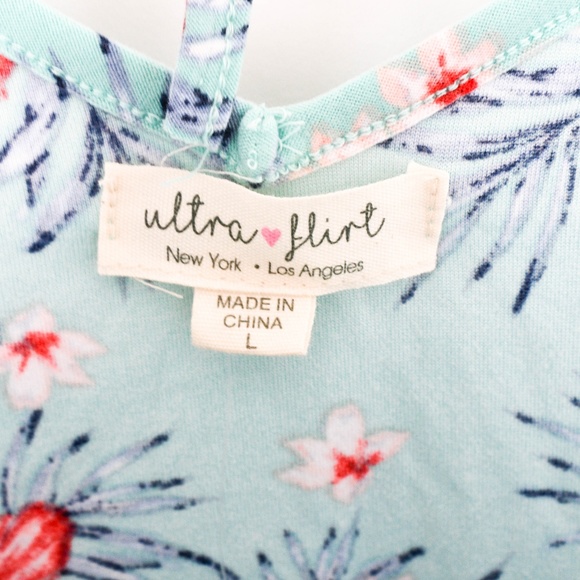 Ultra Flirt Juniors Printed Two-Way Tank Top - Picture 4 of 6